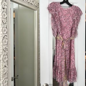 Love shack fancy silk floral dress